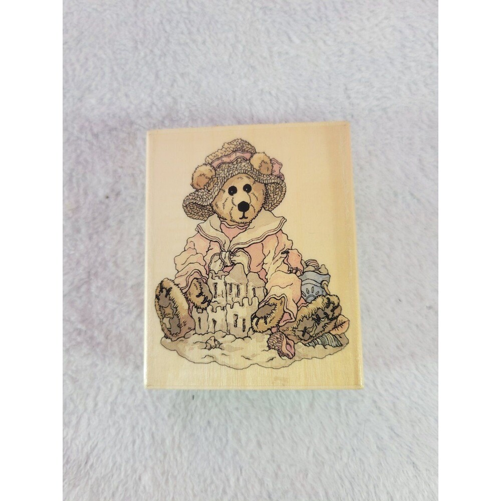 The Boyds Collection Bear Bailey At The Beach Uptown Rubber Wood Stamp H21092